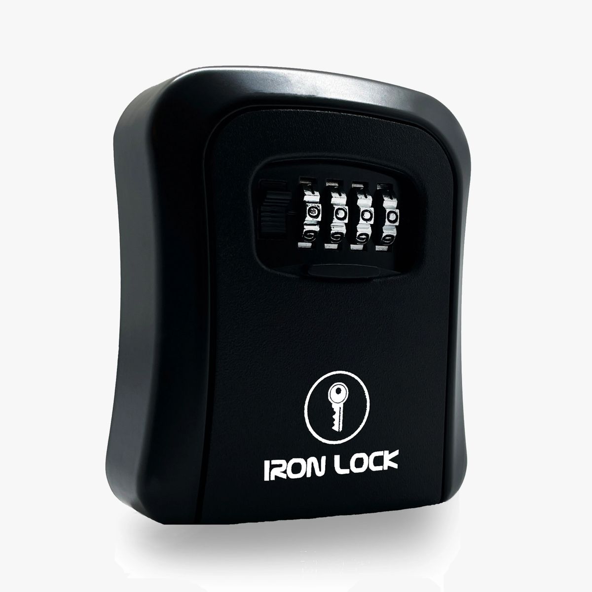 Iron Lock® Key Lock Box Wall Mount for Keys 4 Digit Combination with Resettable Code with A B